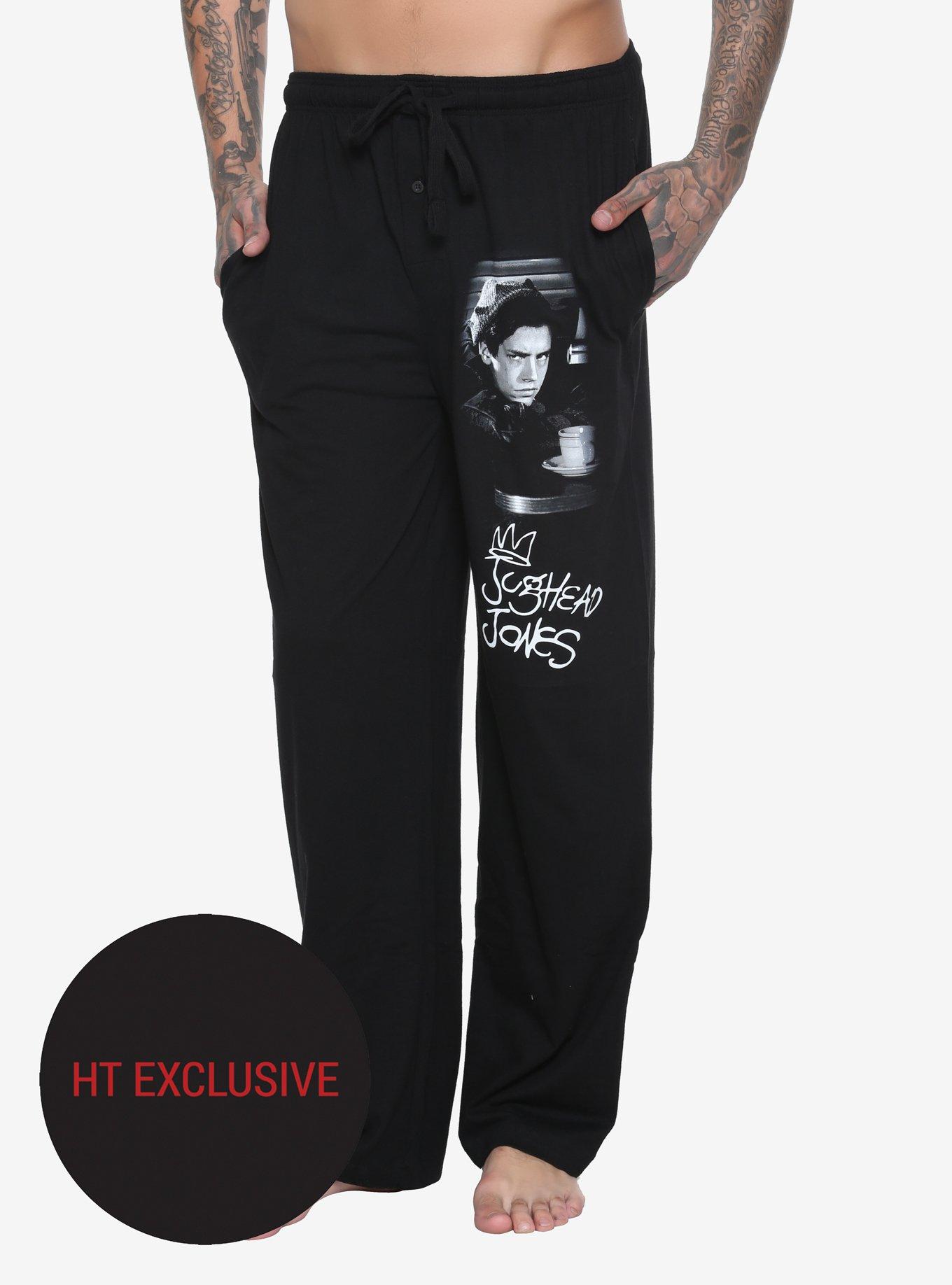 Riverdale Jughead Jones Guys Pajama Pants Hot Topic Exclusive, BLACK, hi-res