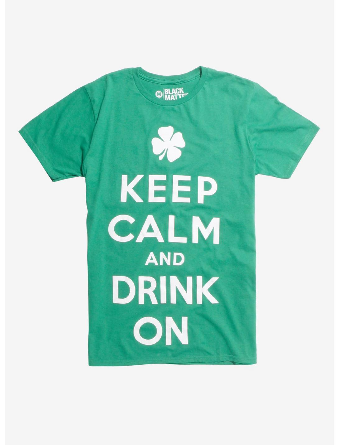Keep Calm And Drink On T-Shirt, MULTI, hi-res