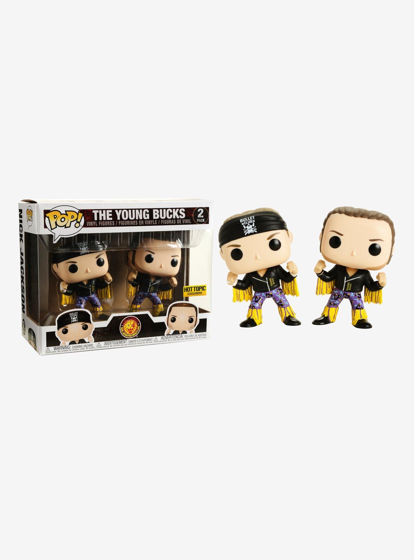 Funko Bullet Club Pop! The Young Bucks Vinyl Figure Set Hot Topic Exclusive, , hi-res