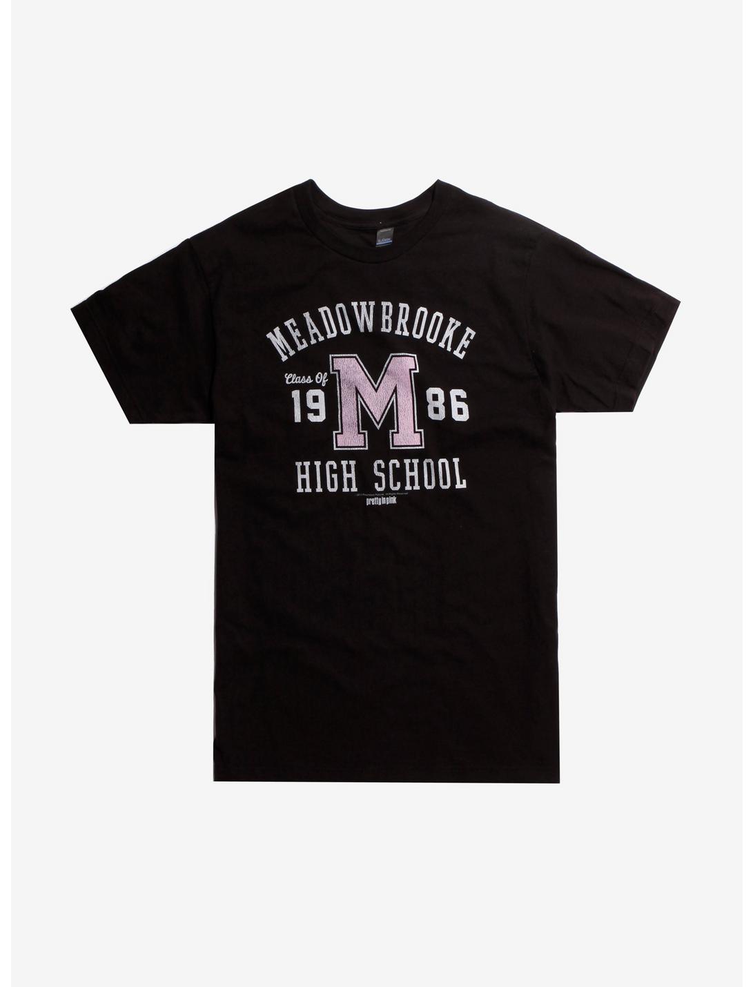 Pretty In Pink Meadowbrooke High Class Of 86 T-Shirt, BLACK, hi-res
