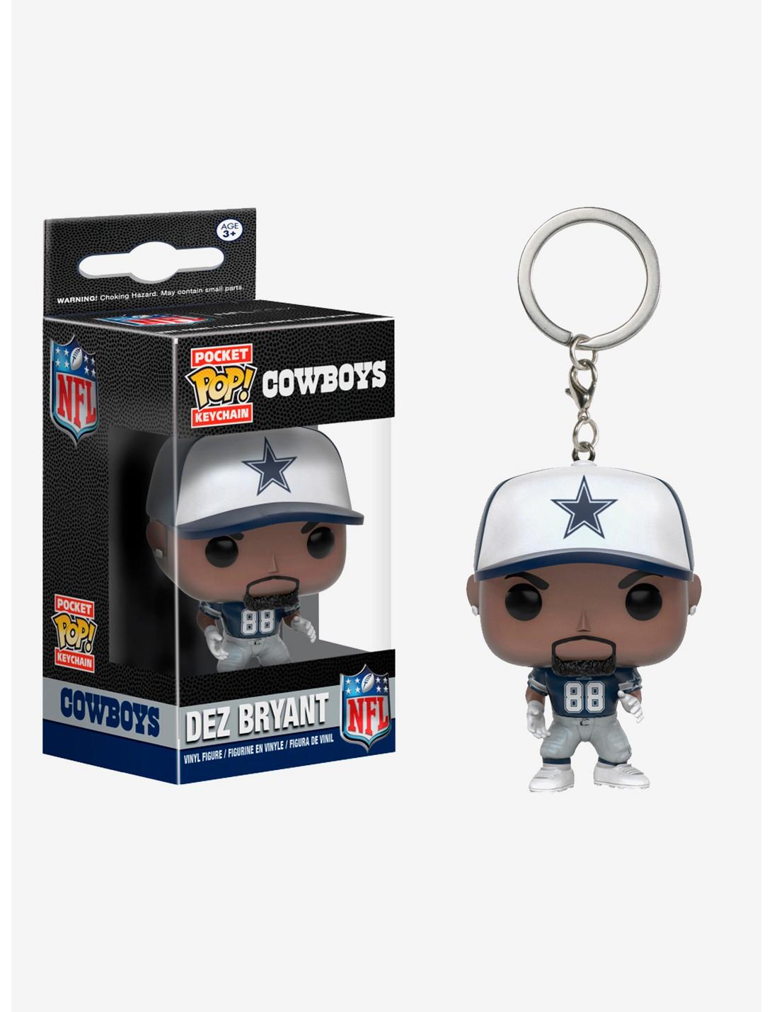 Funko NFL Cowboys Pocket Pop! Dez Bryant Key Chain, , hi-res