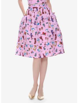 Plus Size Disney Alice In Wonderland Retro Skirt, , hi-res