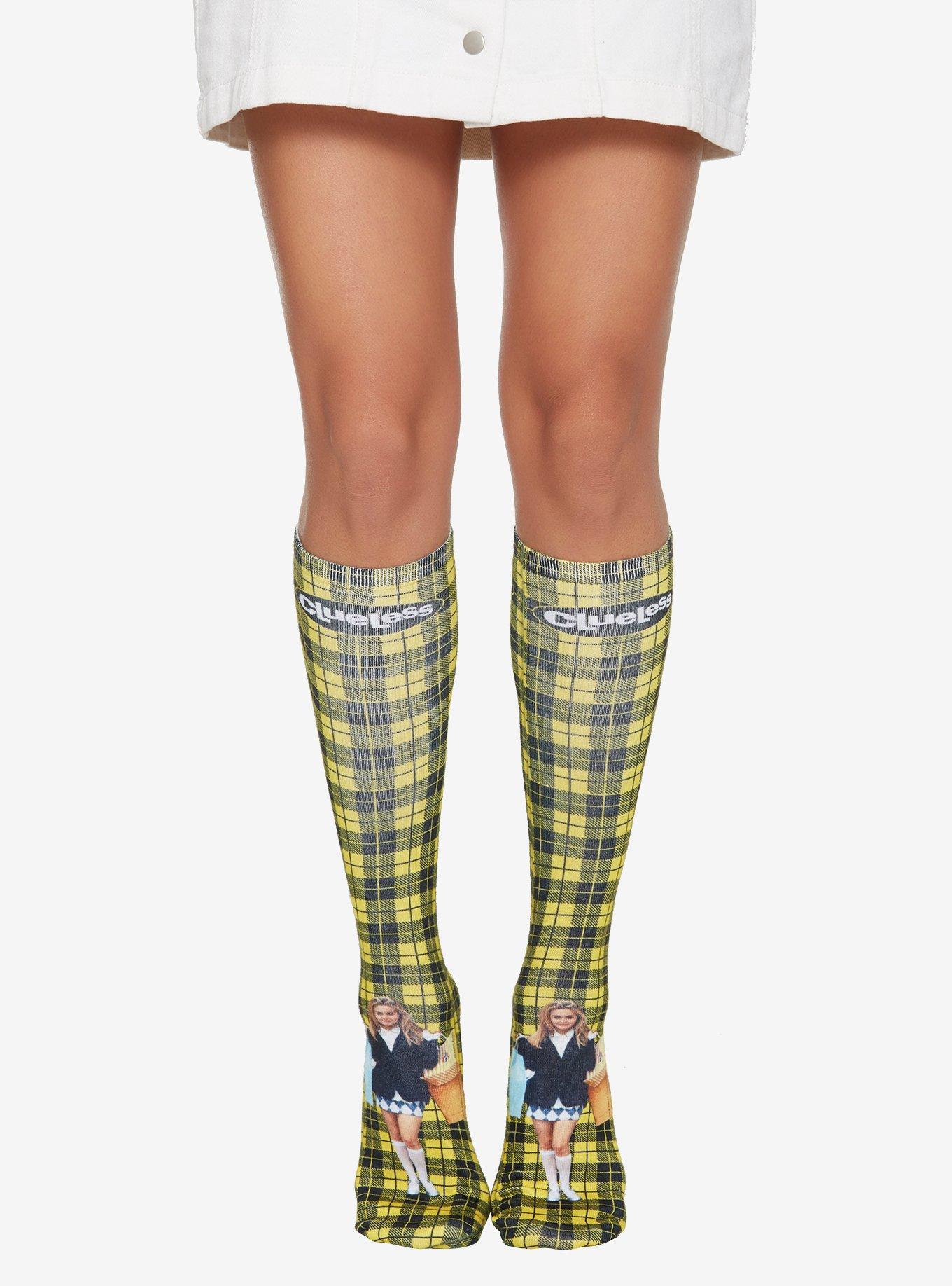 Clueless Plaid Knee High Socks, , hi-res