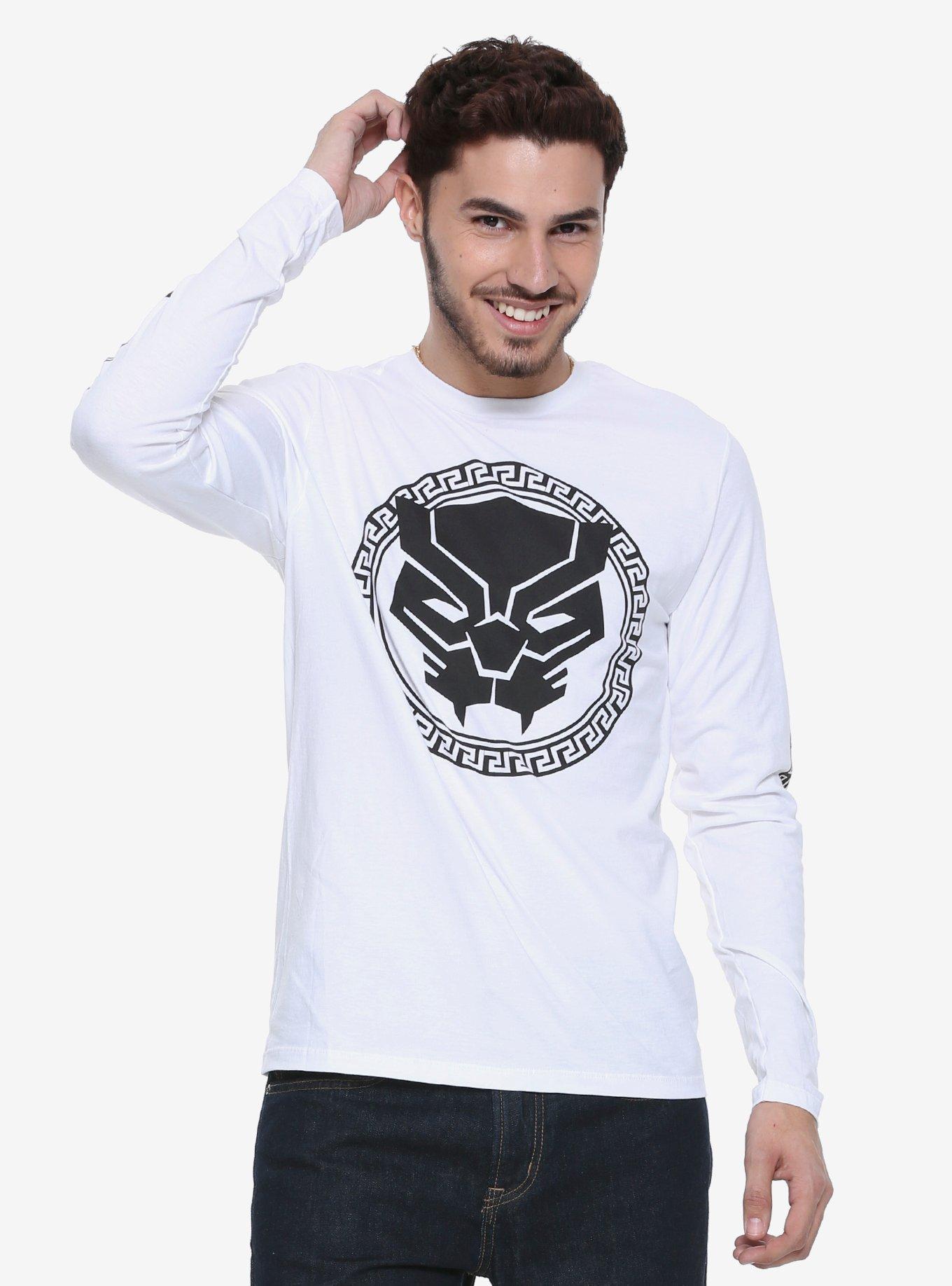 Marvel Black Panther Long Sleeve T-Shirt - BoxLunch Exclusive, BLACK, hi-res