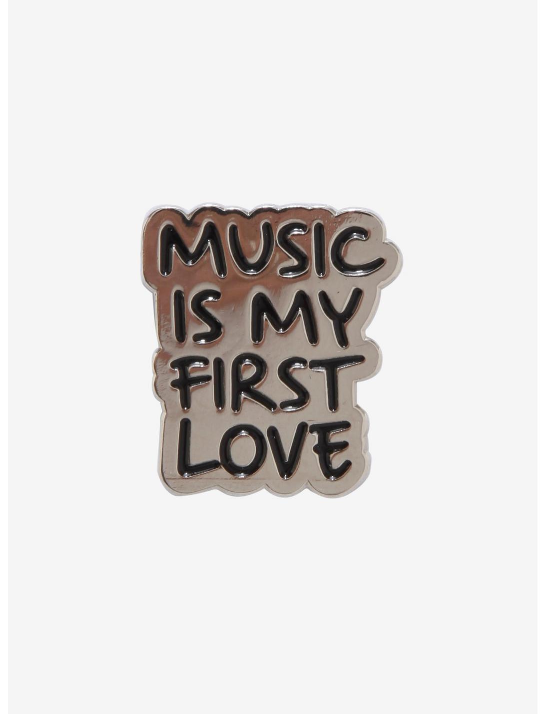 Music Is My First Love Enamel Pin, , hi-res