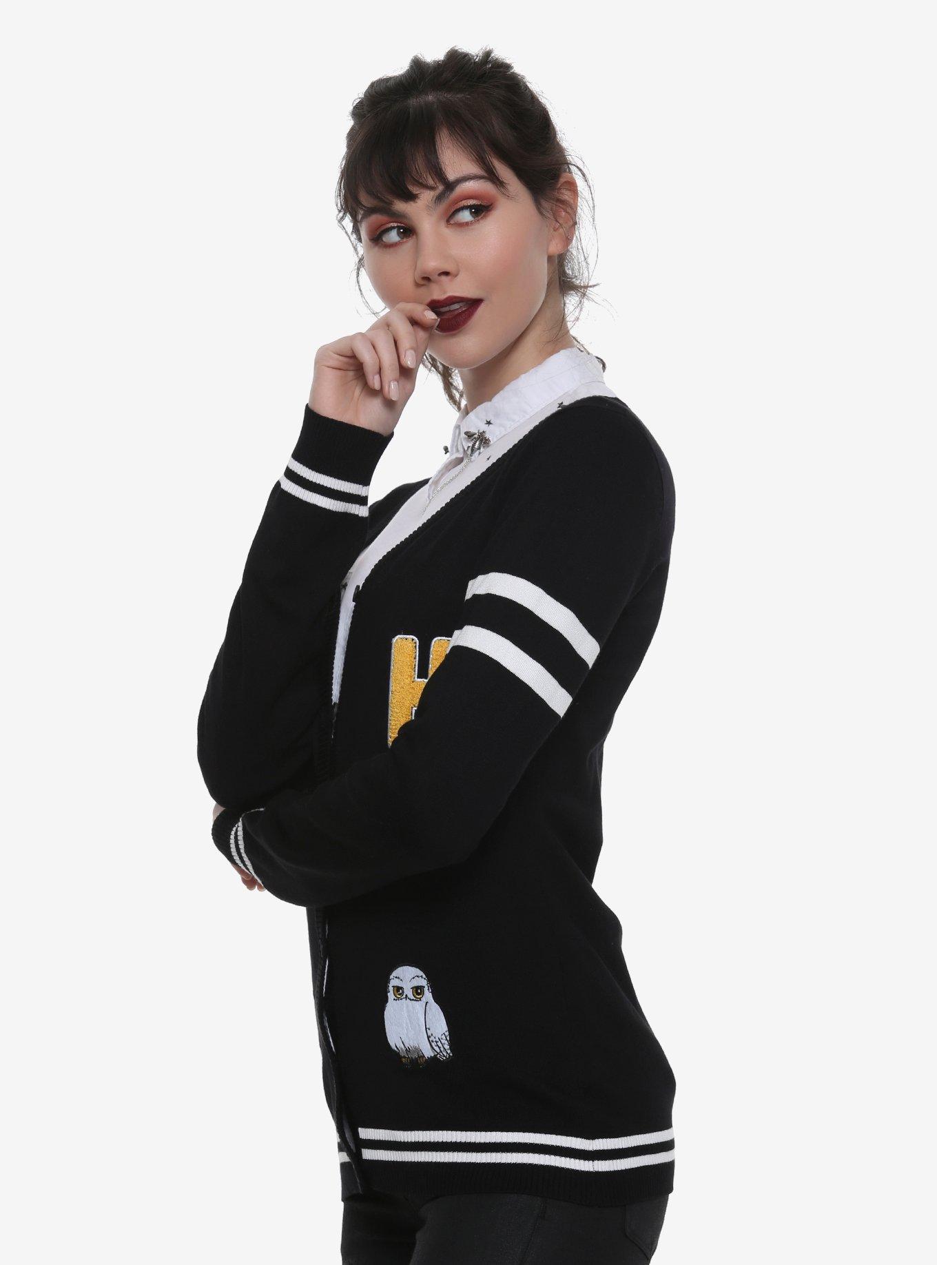 Harry Potter Hedwig Girls Cardigan, BLACK, hi-res