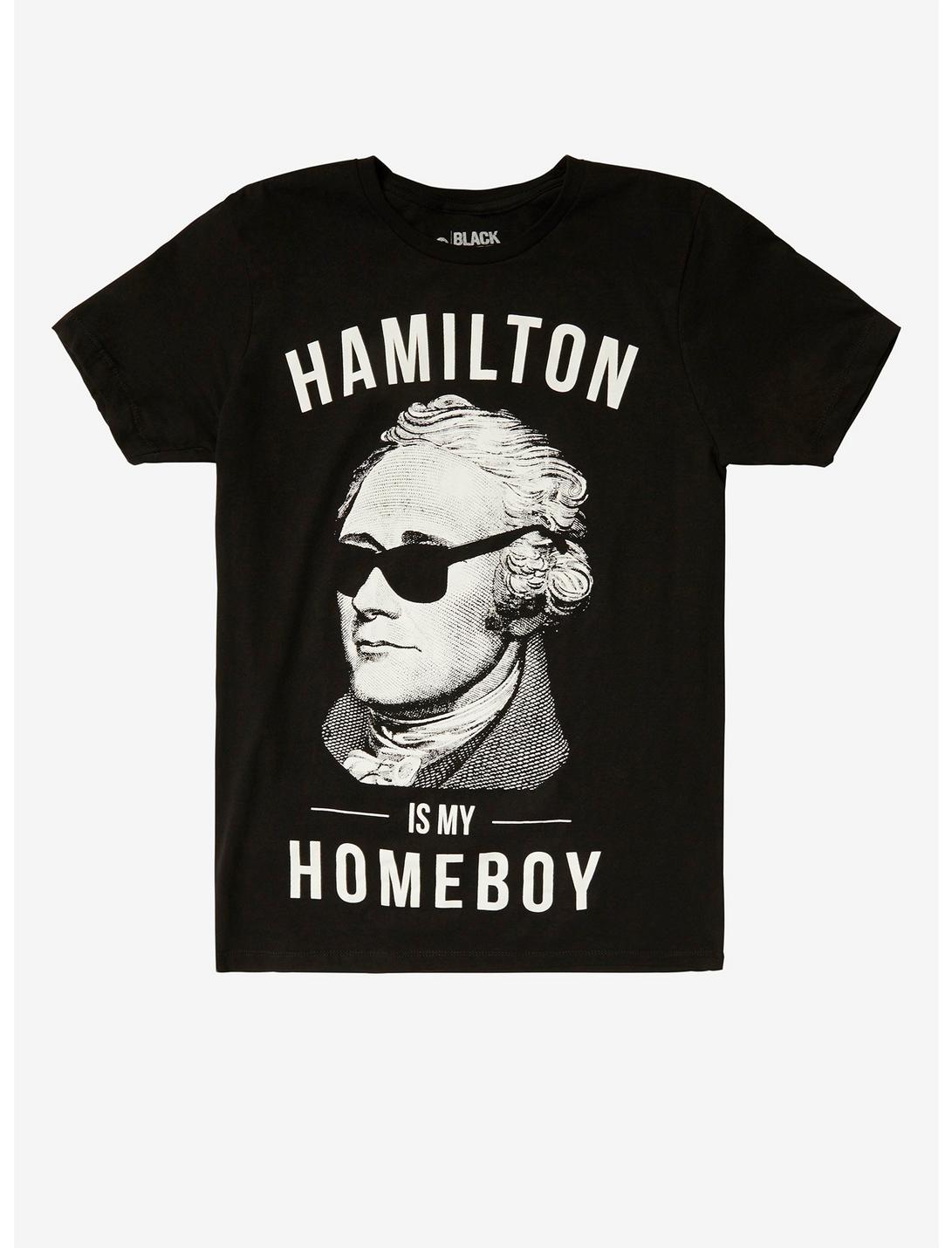Hamilton Is My Homeboy T-Shirt, BLACK, hi-res