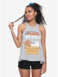 We Bare Bears Free Bears Girls Tank Top, HEATHER GREY, hi-res