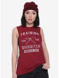 Harry Potter Training For Quidditch World Cup Girls Muscle Top, BURGUNDY, hi-res