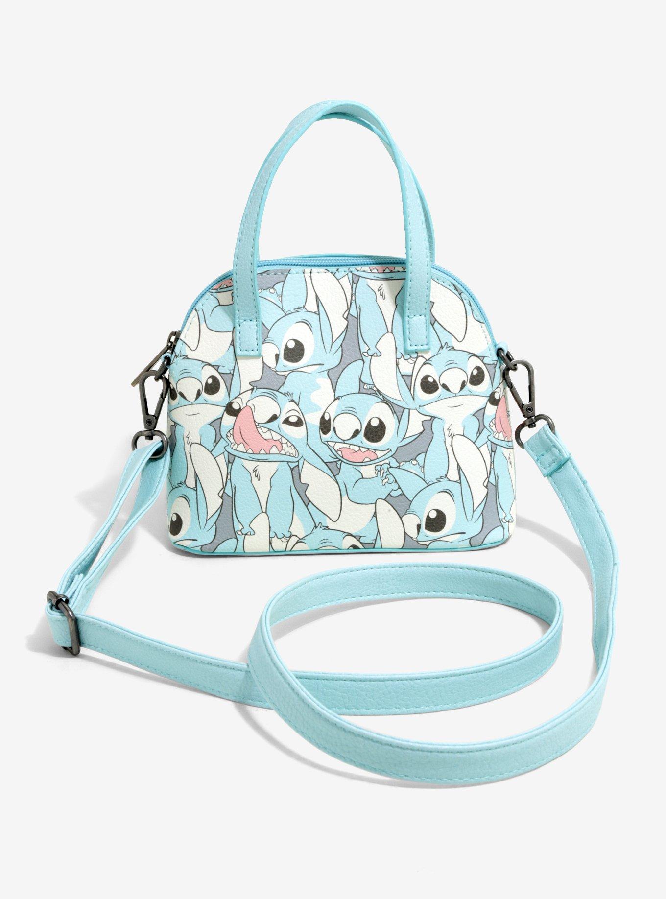Disney Lilo & Stitch Light Blue Mini Dome Crossbody Bag, , hi-res