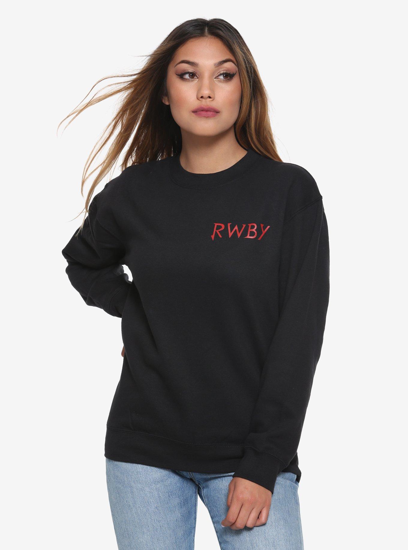 RWBY Logo Girls Sweatshirt, BLACK, hi-res