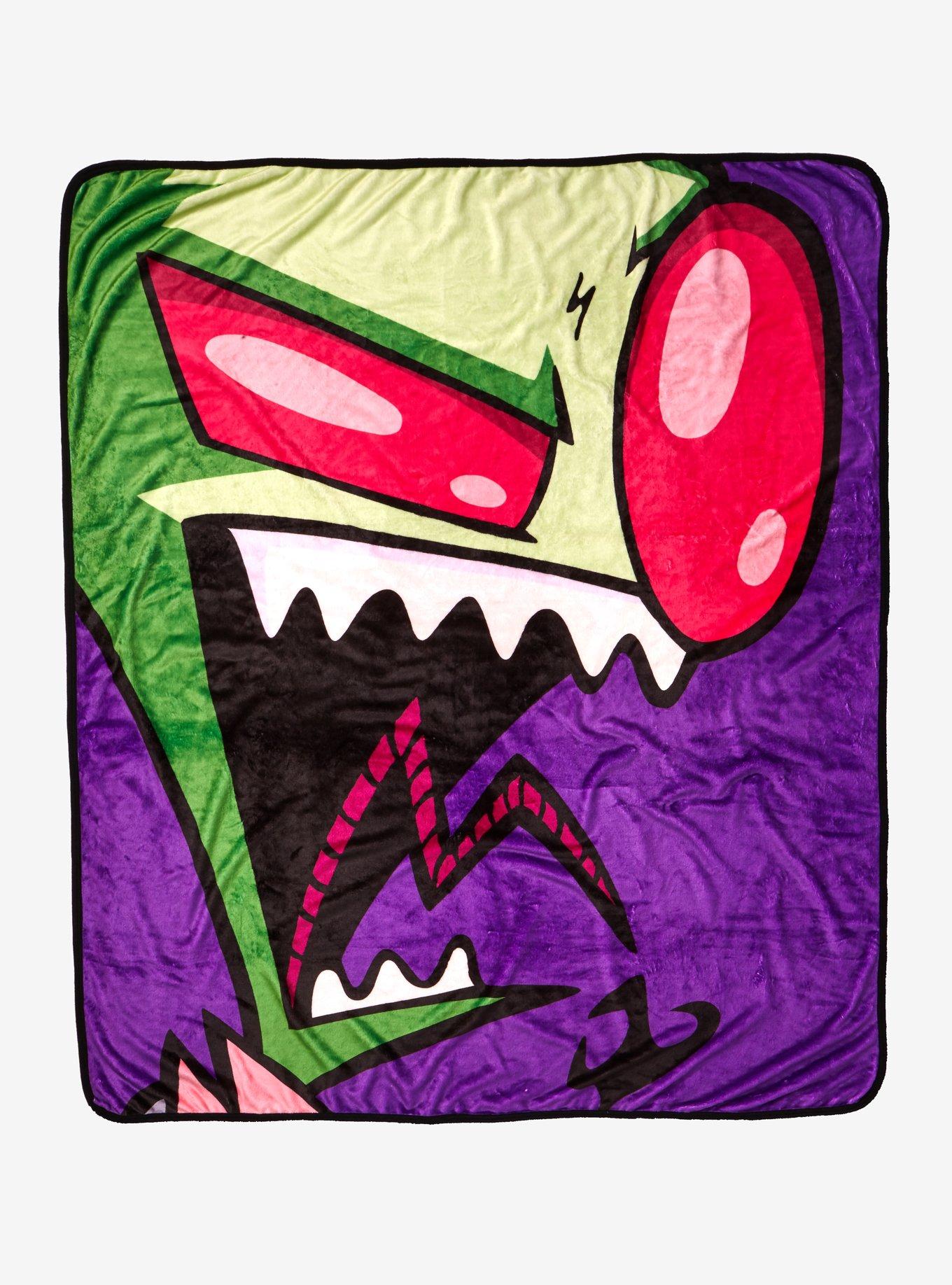 Invader Zim Big Face Throw Blanket, , hi-res