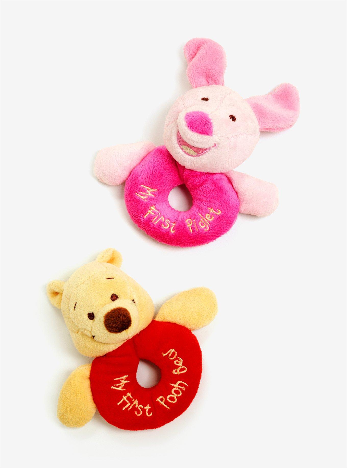 Disney Winnie The Pooh Pooh & Piglet Ring Rattle Set, , hi-res