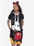 Disney Mickey Mouse Face Hooded Dress, MULTICOLOR, hi-res