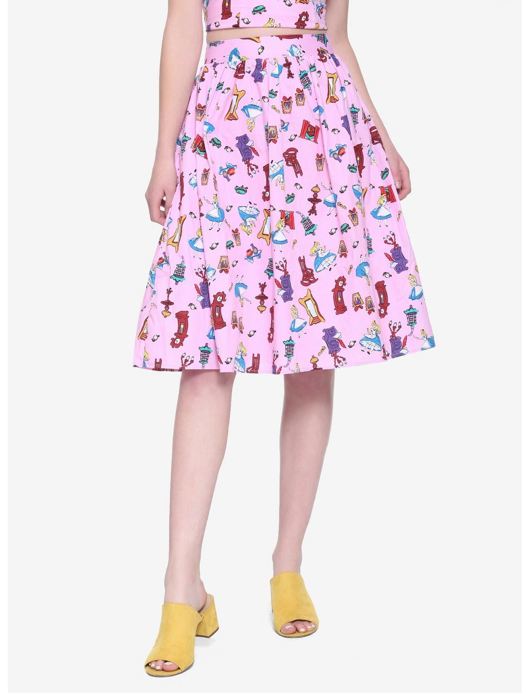 Disney Alice In Wonderland Retro Skirt, LIGHT PINK, hi-res