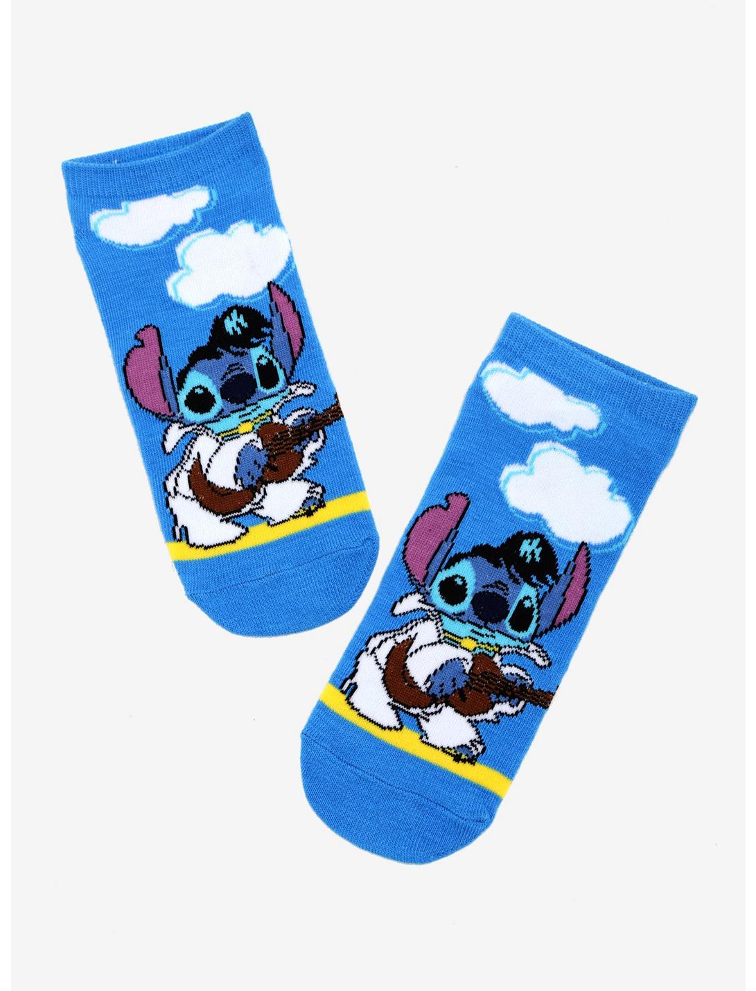 Disney Lilo & Stitch Elvis Stitch No-Show Socks, , hi-res