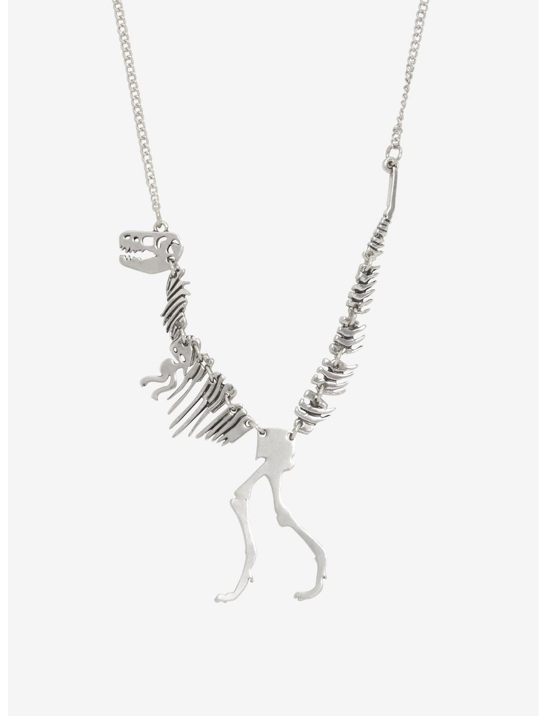 Jurassic Park T-Rex Skeleton Necklace, , hi-res