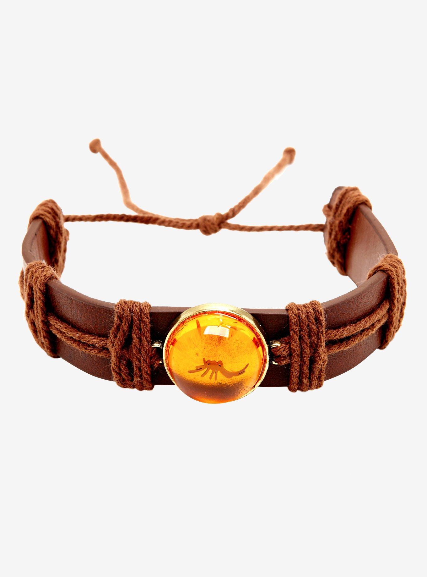 Jurassic Park Mosquito In Amber Faux Leather Bracelet, , hi-res