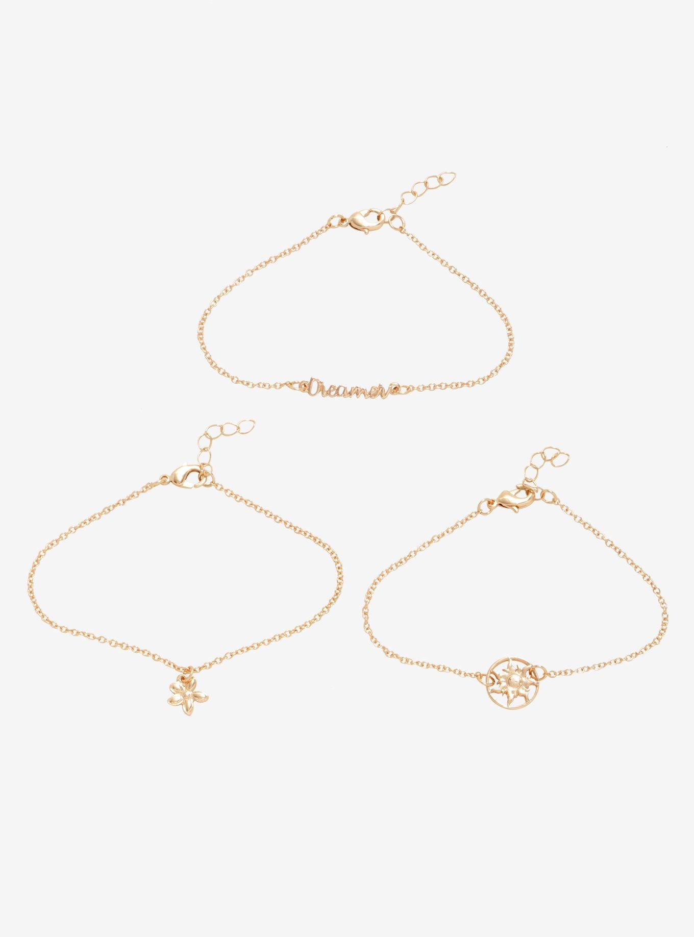 Disney Tangled Dainty Bracelet Set, , hi-res