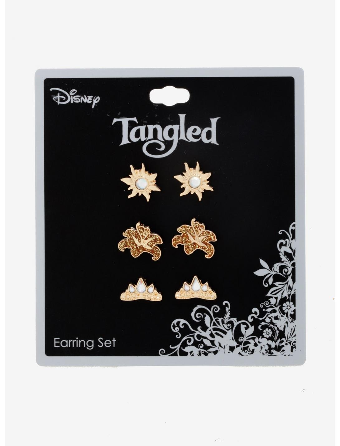 Disney Tangled Gem Earring Set, , hi-res