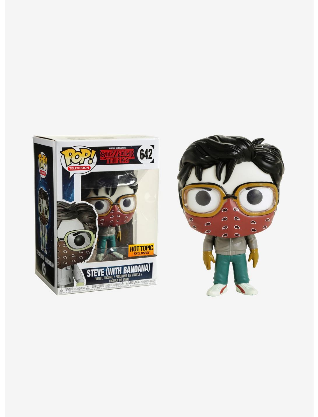 Funko Stranger Things Pop! Television Steve (With Bandana) Vinyl Figure Hot Topic Exclusive, , hi-res