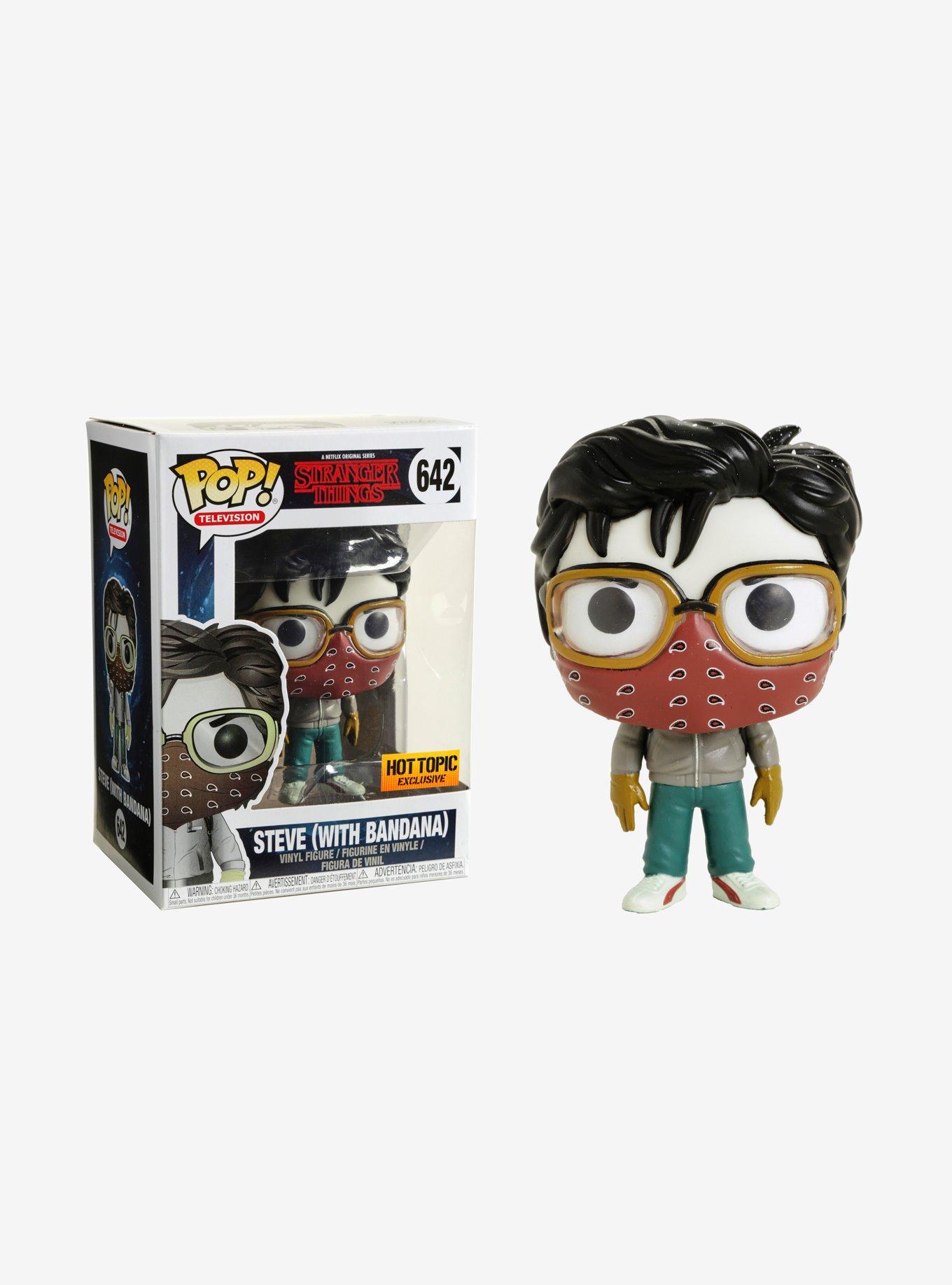 Funko Stranger Things Pop! Television Steve (With Bandana) Vinyl Figure Hot  Topic Exclusive