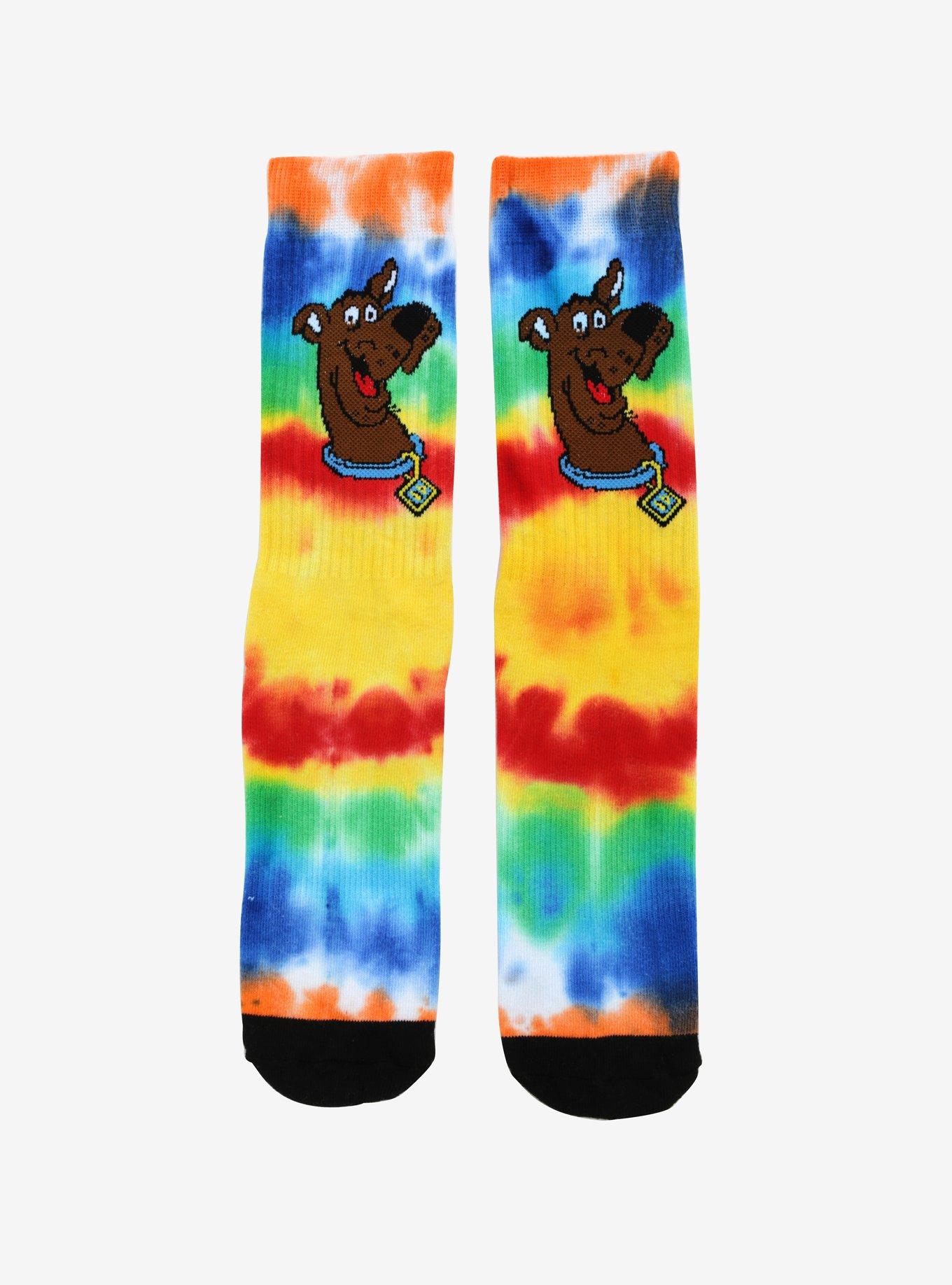 Scooby-Doo Tie Dye Crew Socks, , hi-res