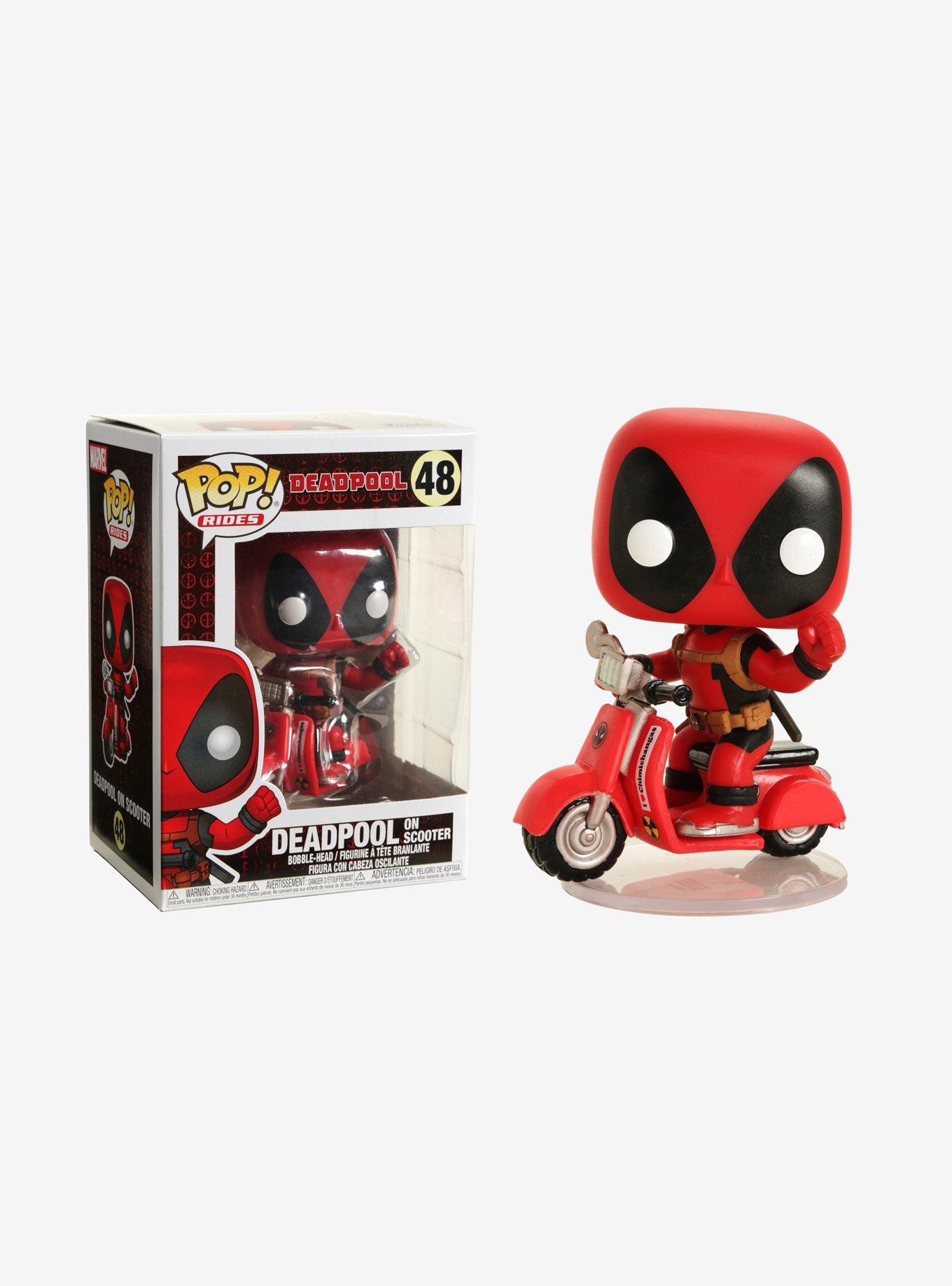 Funko Marvel Deadpool Pop! Rides Deadpool On Scooter Bobble-Head, , hi-res