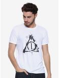 Harry Potter Smoky Deathly Hallows T-Shirt - BoxLunch Exclusive, BLACK, hi-res