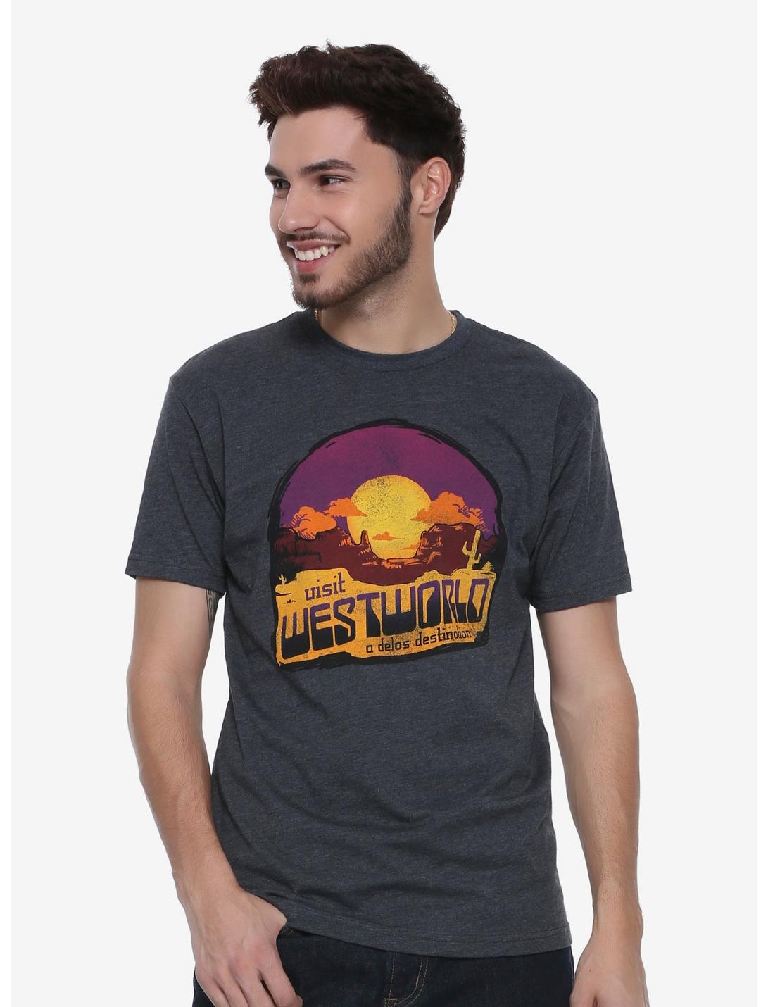 Westworld Souvenir T-Shirt - BoxLunch Exclusive, GREY, hi-res