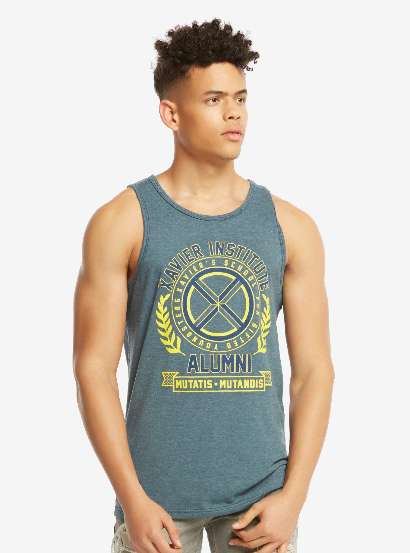 Marvel X-Men Xavier Institute Tank Top - BoxLunch Exclusive, BLUE, hi-res