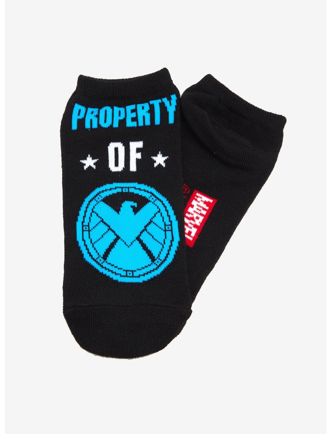 Marvel Property Of S.H.I.E.L.D. No-Show Socks, , hi-res