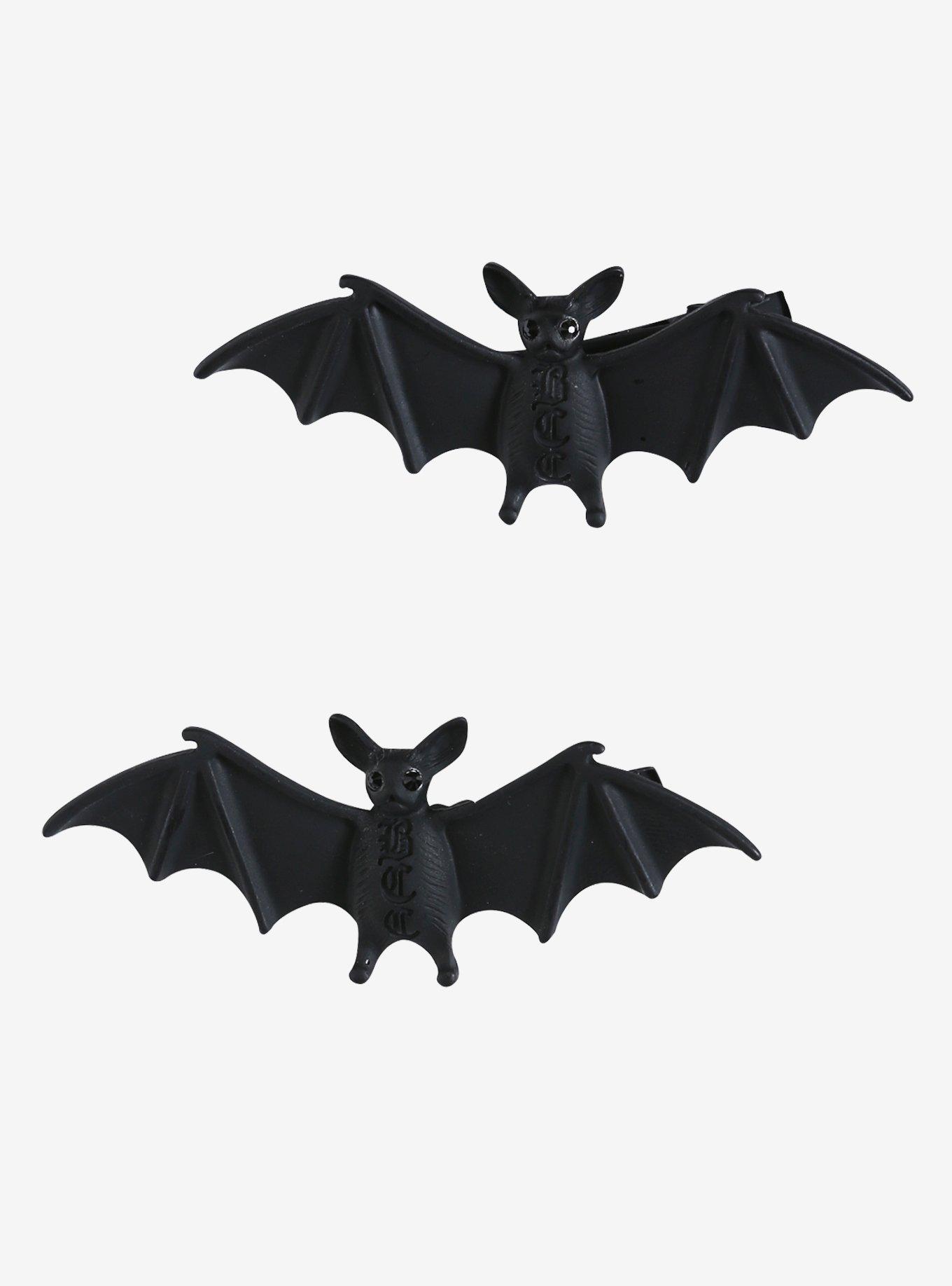 BlackCraft Bat Hair Clips Hot Topic Exclusive, , hi-res