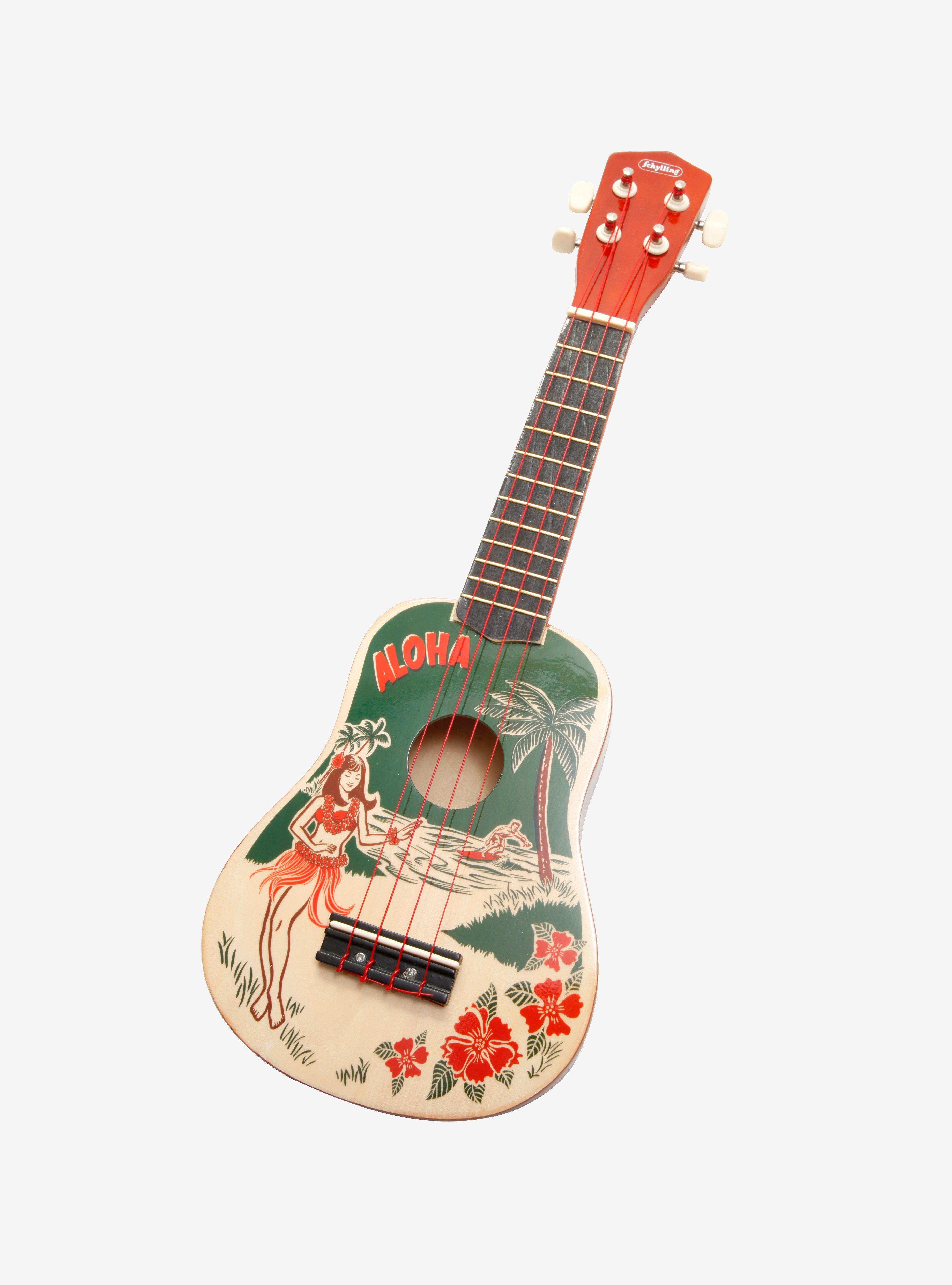 Hawaiian Print Ukulele, , hi-res