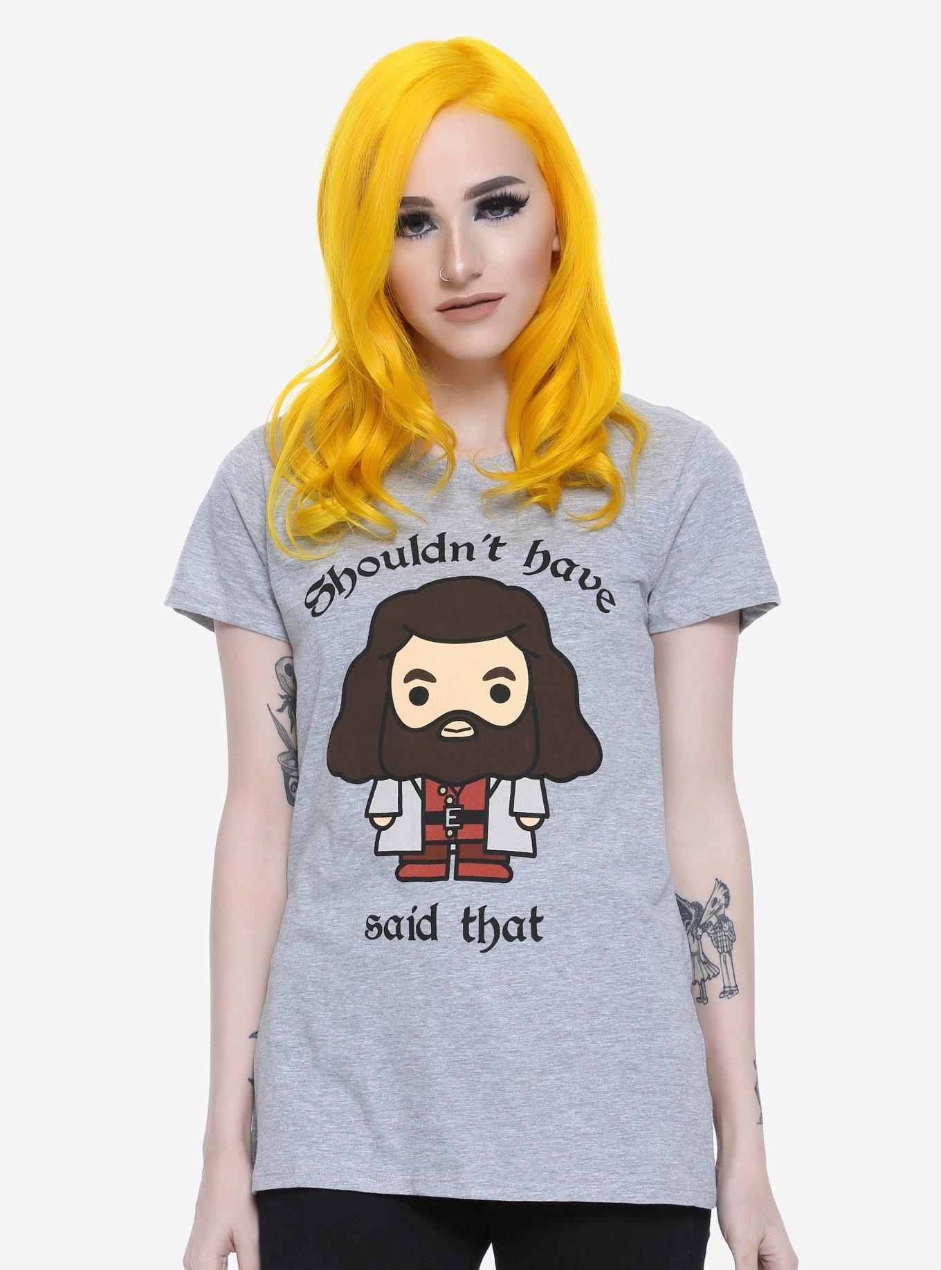 Harry Potter Chibi Hagrid Shouldn't Have Said That Girls T-Shirt, MULTICOLOR, hi-res