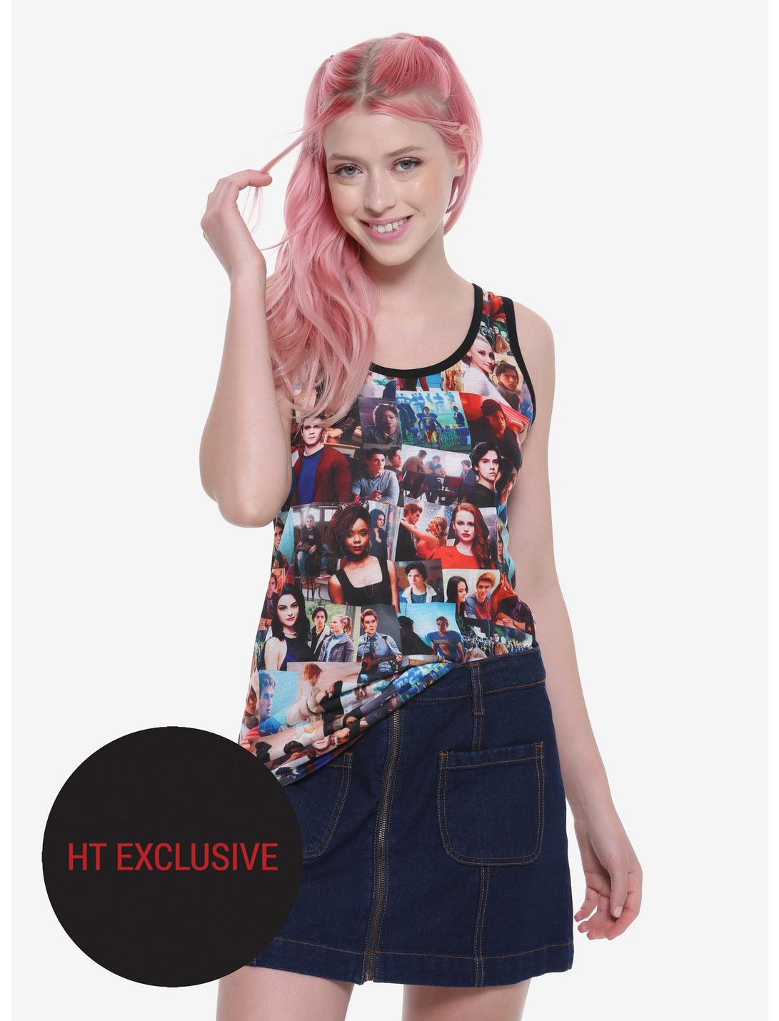 Riverdale Collage Girls Tank Top Hot Topic Exclusive, MULTICOLOR, hi-res