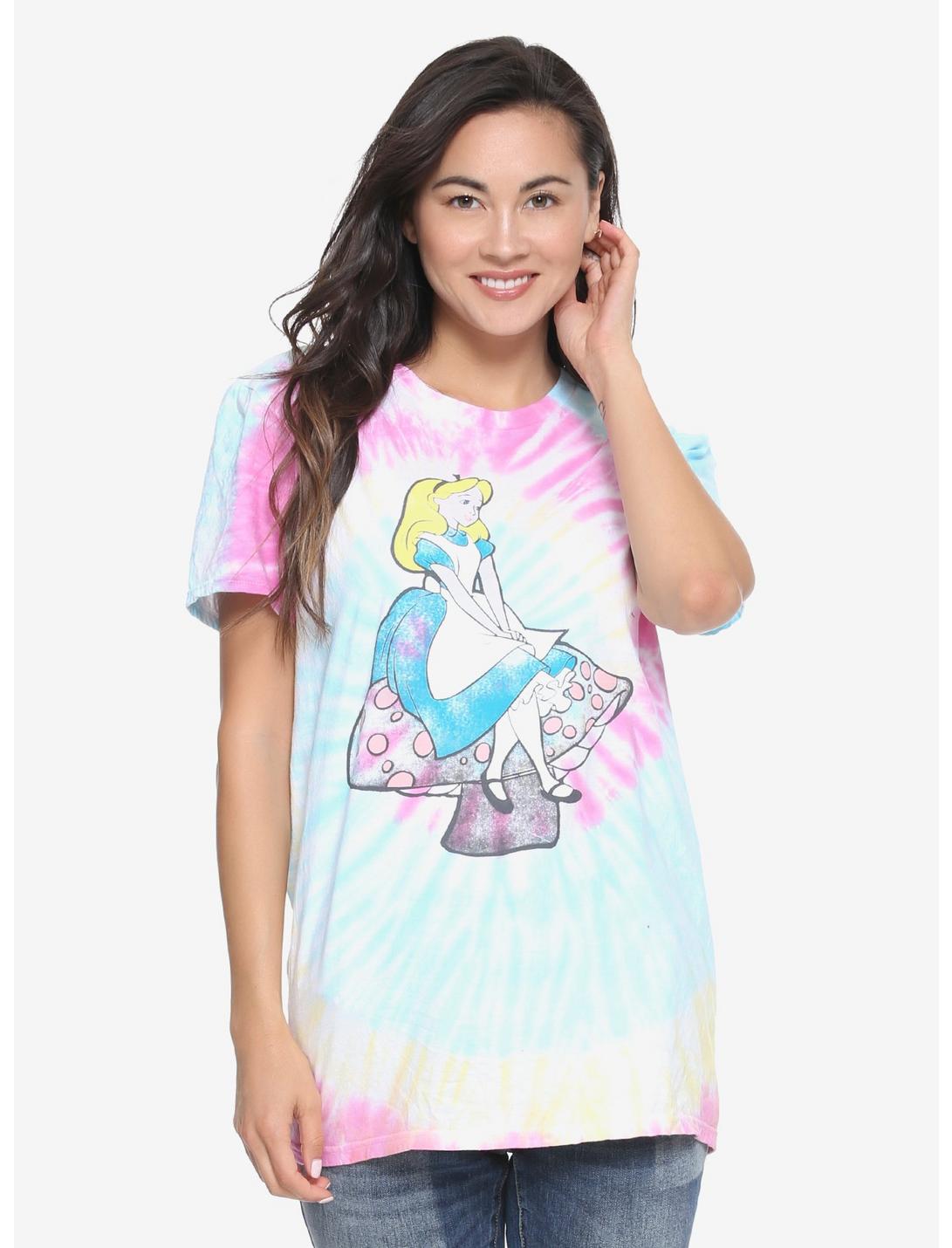 Disney Alice In Wonderland Mushroom Tie Dye T-Shirt - BoxLunch Exclusive, MULTI, hi-res