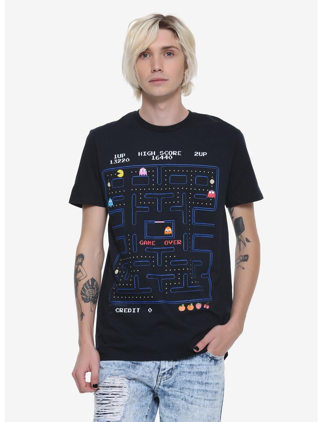 Pac-Man Maze T-Shirt, BLACK, hi-res