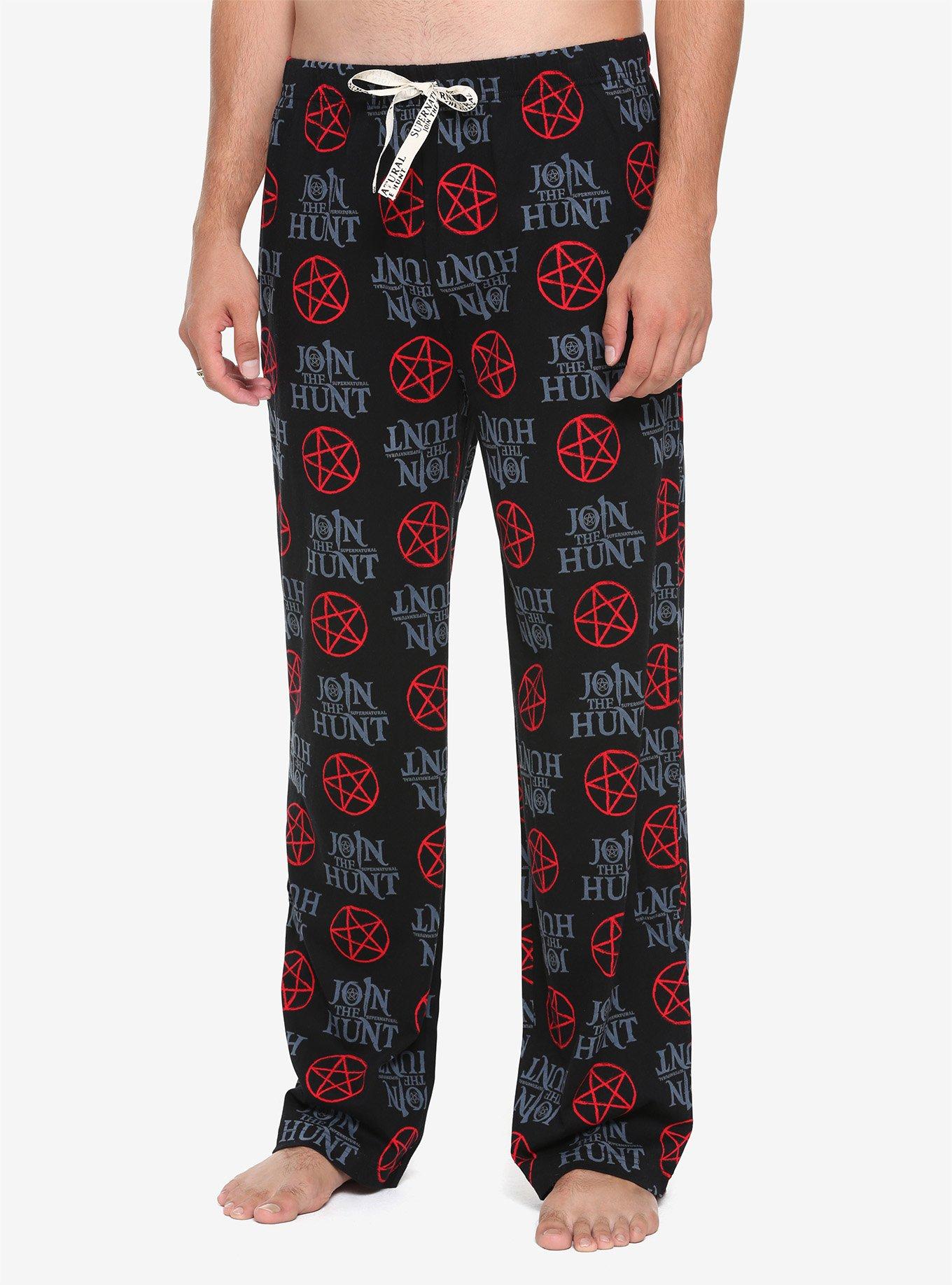 Supernatural Join The Hunt Guys Pajama Pants, BLACK, hi-res