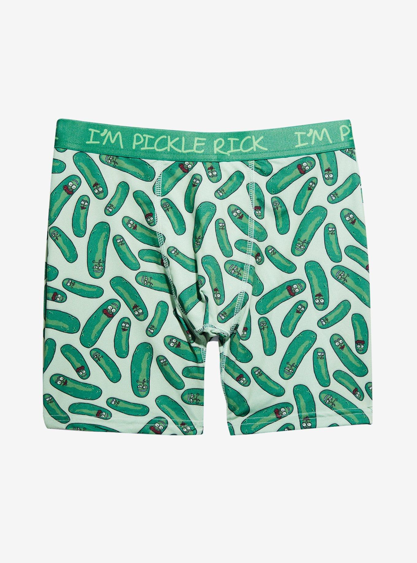 Rick and Morty Pickle Rick Happy Boxer Briefs Underwear