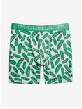 Rick And Morty Pickle Rick Boxer Briefs - BoxLunch Exclusive, GREEN, hi-res