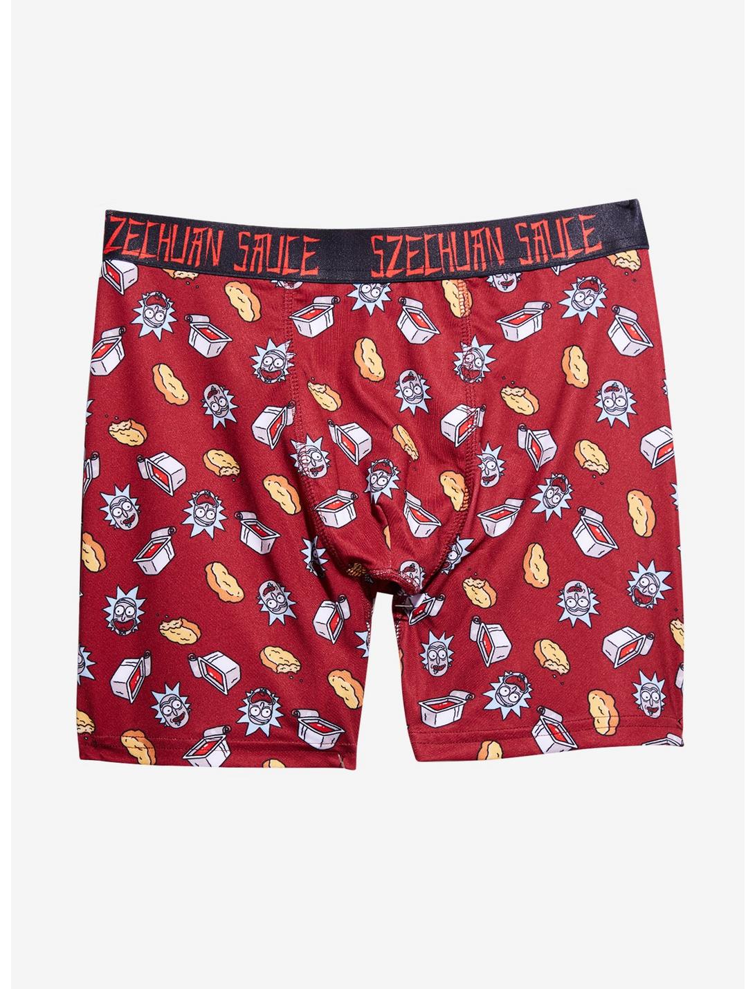 Rick And Morty Szechuan Sauce Boxer Briefs - BoxLunch Exclusive, RED, hi-res