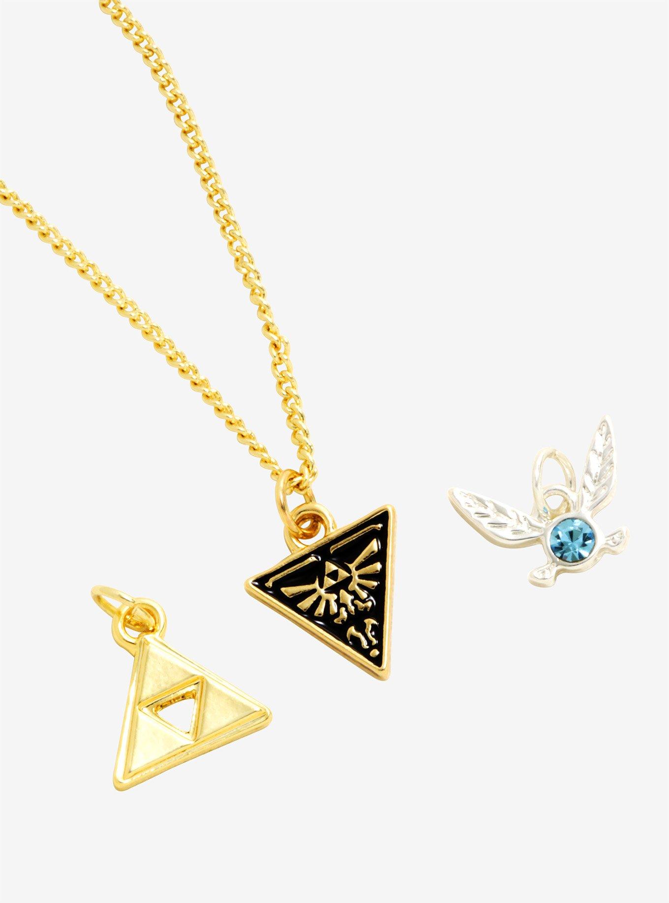 Nintendo The Legend Of Zelda Multi-Charm Necklace - BoxLunch Exclusive, , hi-res