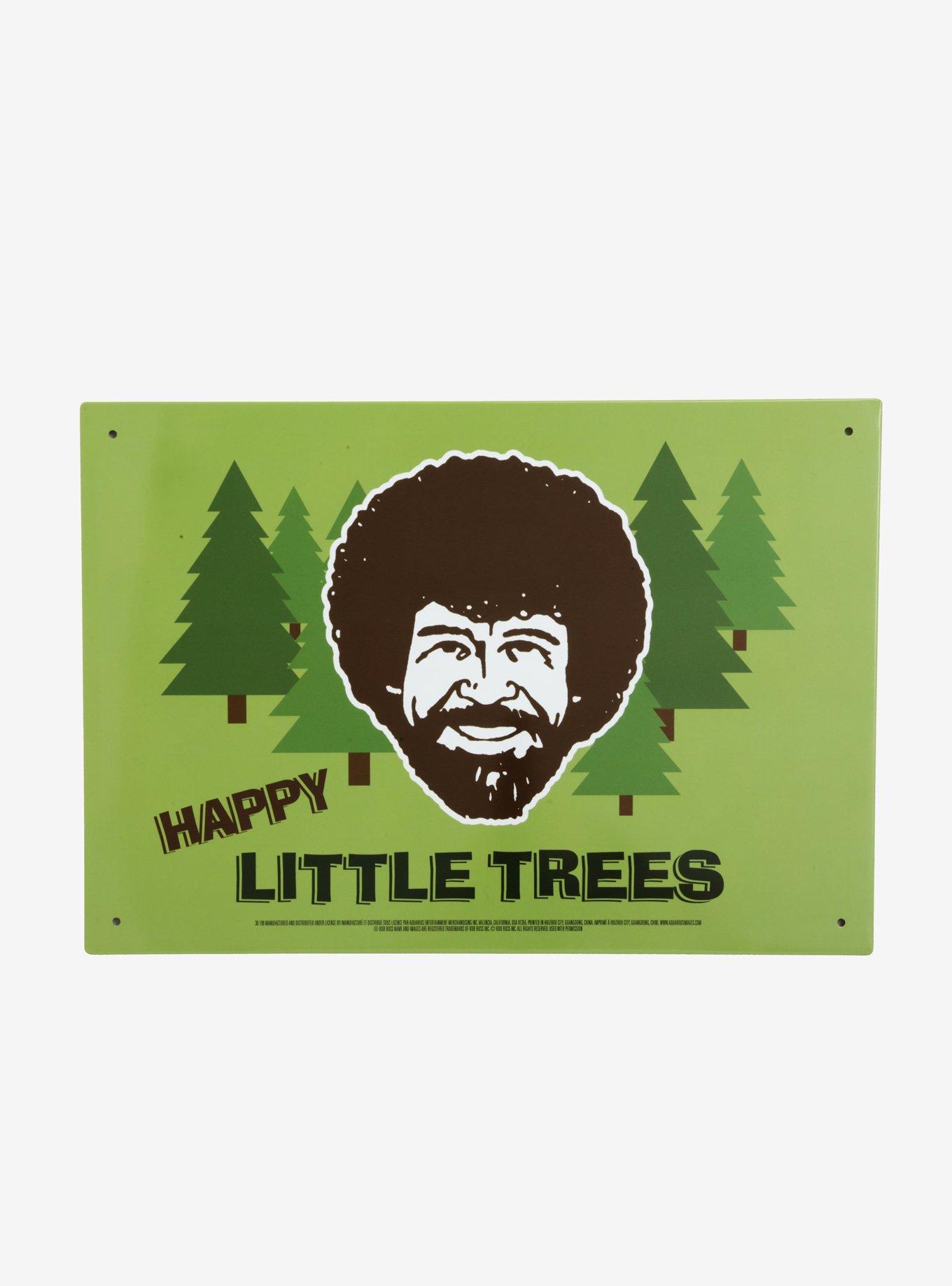 Bob Ross Happy Little Trees Tin Sign, , hi-res
