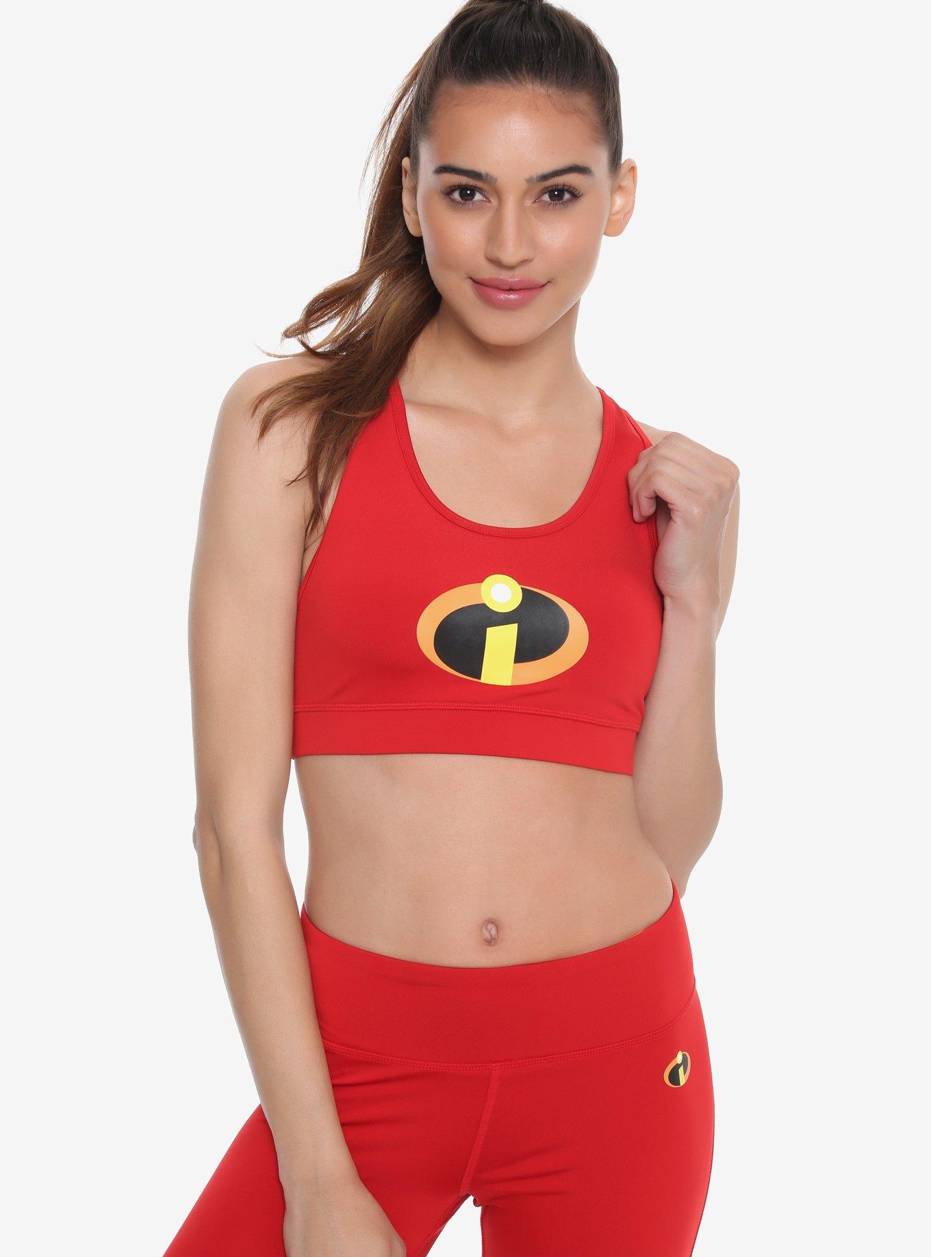 Her Universe Disney Pixar The Incredibles Low-Impact Sports Bra, RED, hi-res