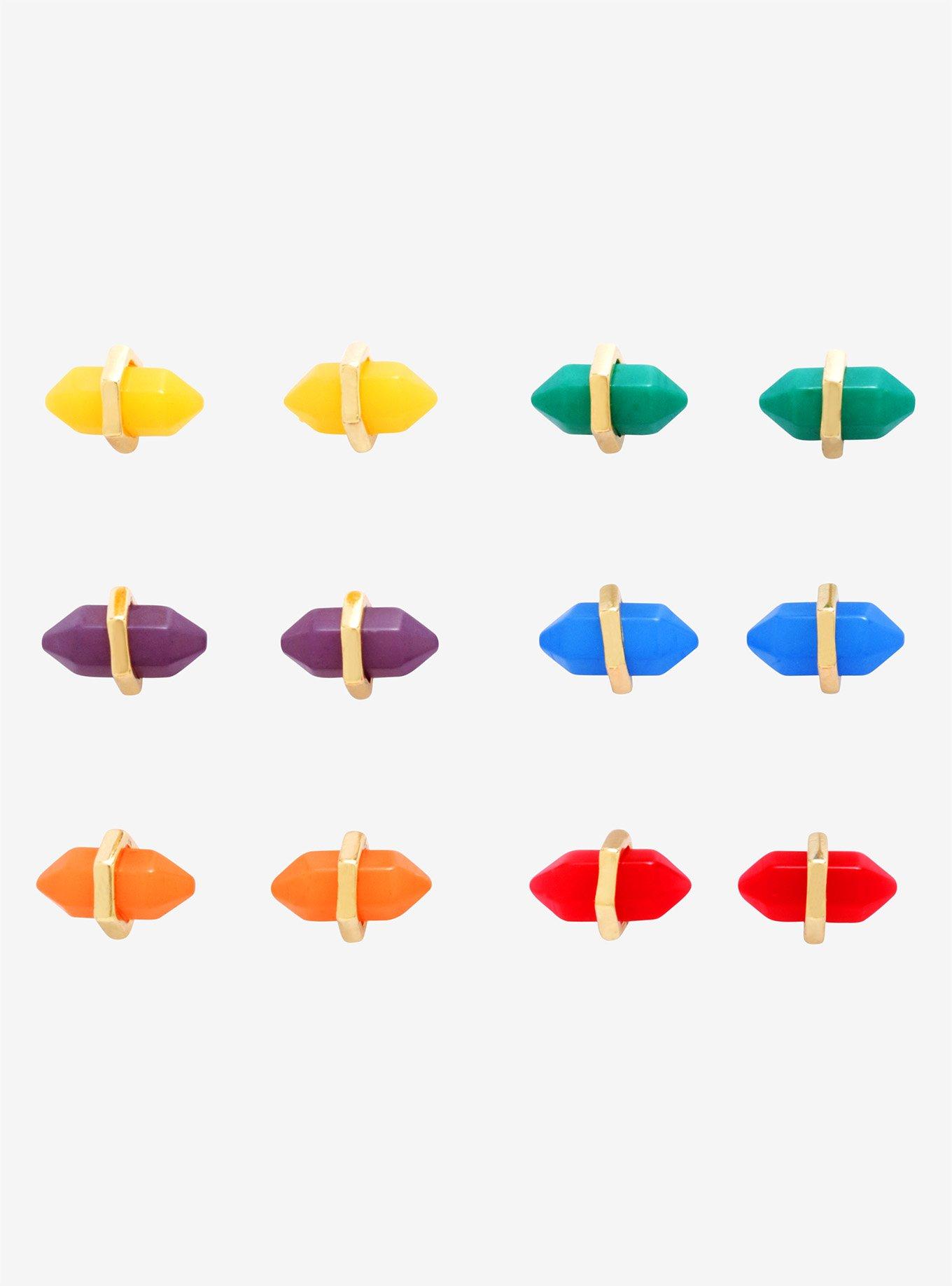 Marvel Avengers: Infinity War Infinity Stones Stud Earring Set - BoxLunch Exclusive, , hi-res