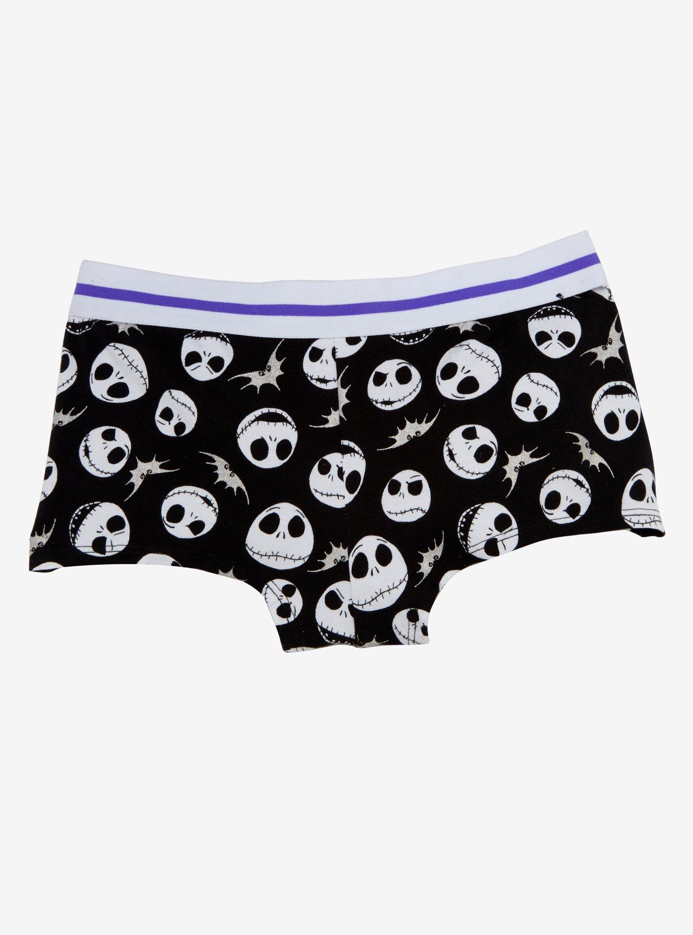 The Nightmare Before Christmas Jack Skellington Boyshort Panty, BLACK, hi-res
