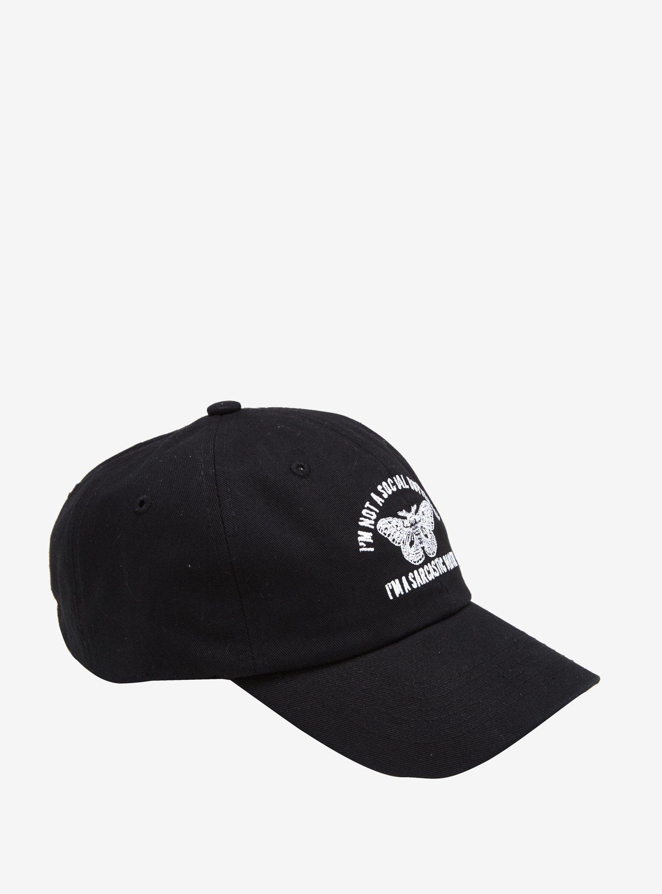 Sarcastic Moth Dad Cap, , hi-res