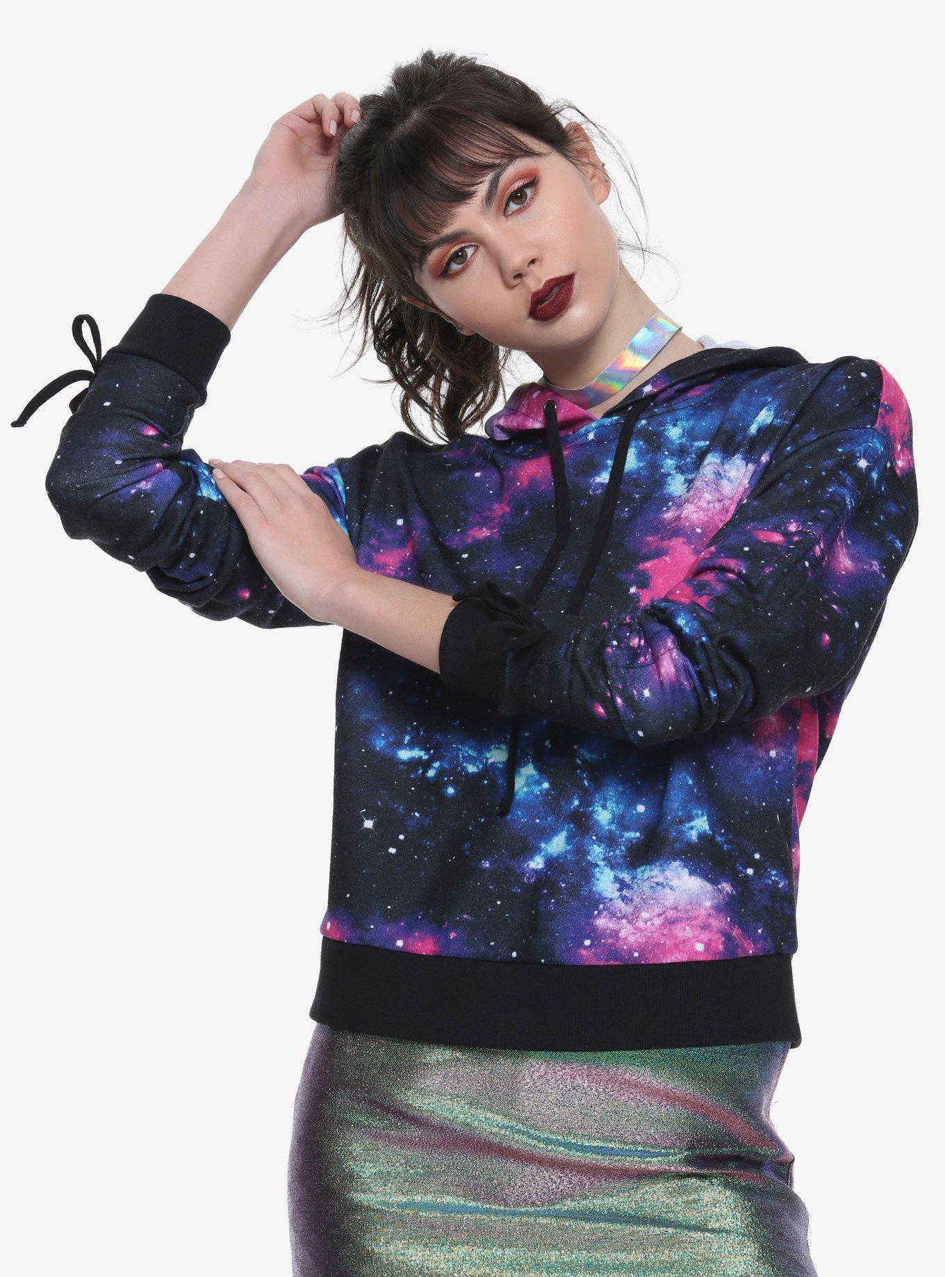 Galaxy hoodie store hot topic