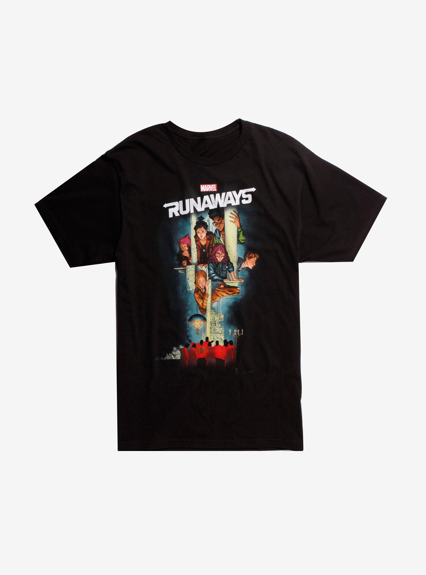 Marvel Runaways Poster T-Shirt, BLACK, hi-res